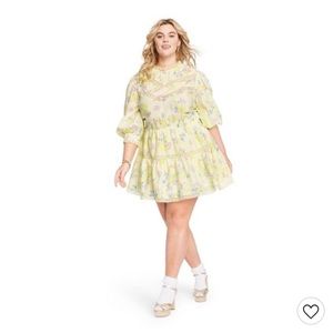 LoveShackFancy X Target Louise Pintuck Yoke Dress